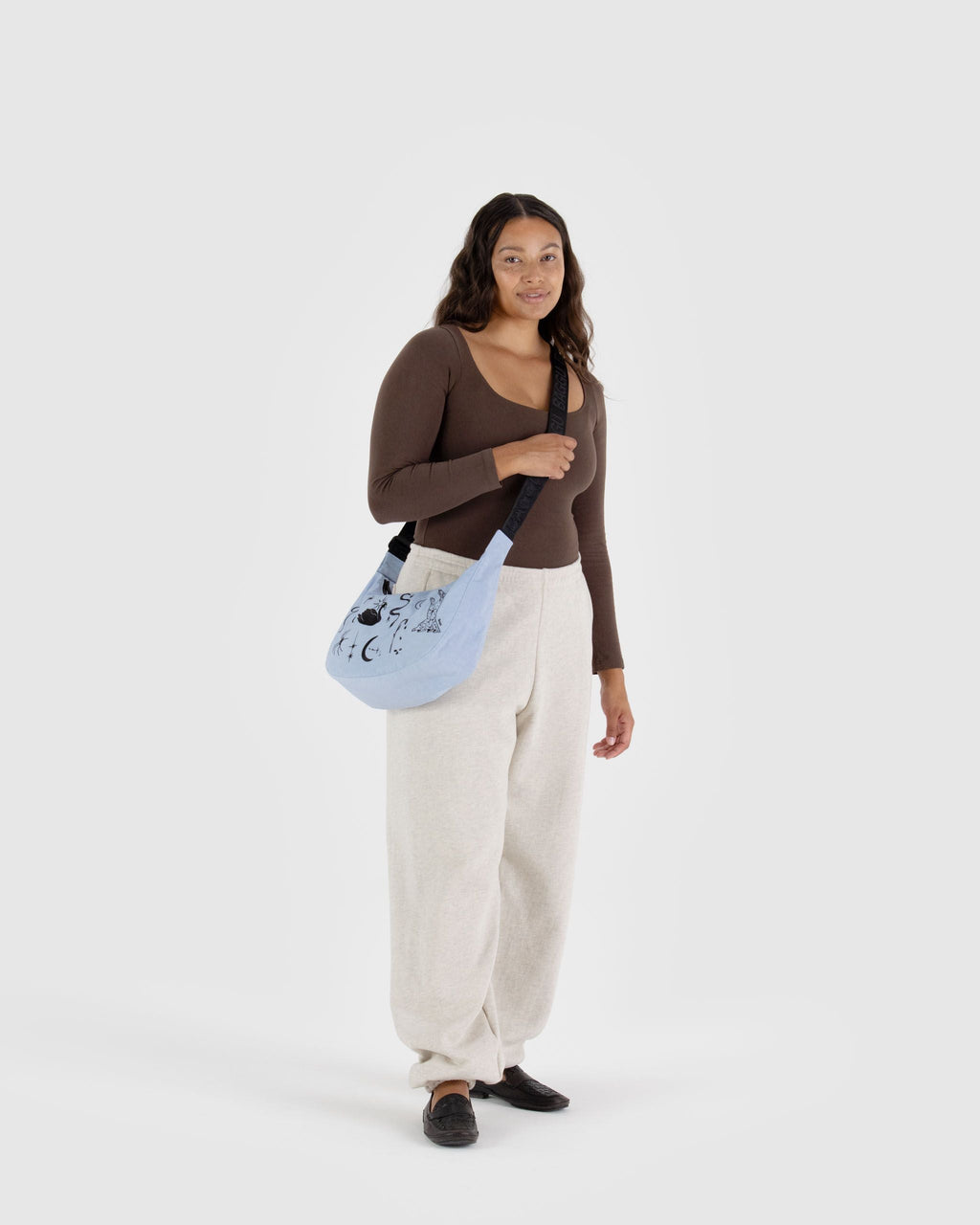 Medium Nylon Crescent Bag image 1
