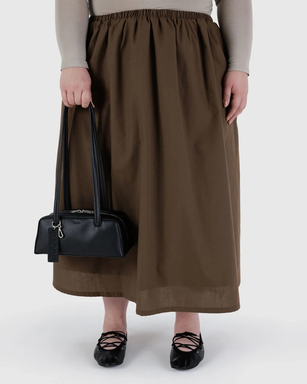 Small Recycled Leather Bowler Bag image 2
